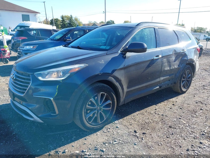2017 Hyundai Santa Fe Se, Левый бок, IAAI, VIN KM8SMDHF0HU209543 — фото 2