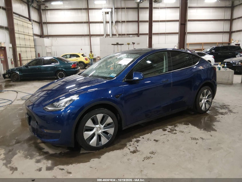 Vin: 5yjygdee1mf063898, lot: 46861914, tesla model y long range dual motor all-wheel drive 20212