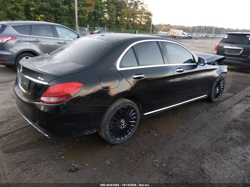 Vin: 55swf4kb6gu173465, lot: 46861963, mercedes-benz c 300 4matic 20164