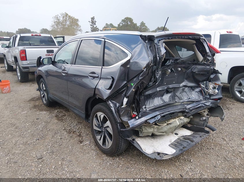 Vin: 5j6rm3h96gl014648, lot: 46862016, honda cr-v touring 20163