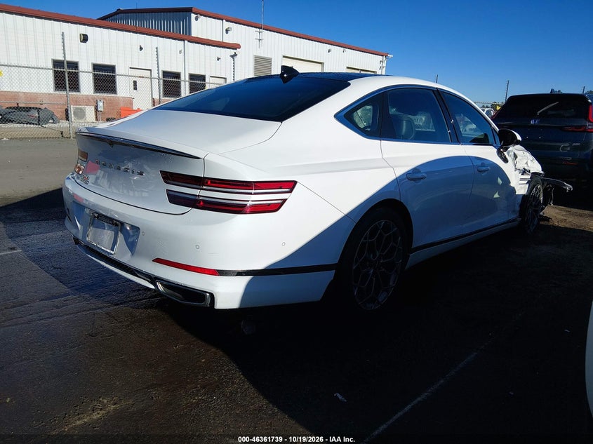 Vin: kmtgb4scxmu046121, lot: 46862018, genesis g80 2.5t rwd 20214