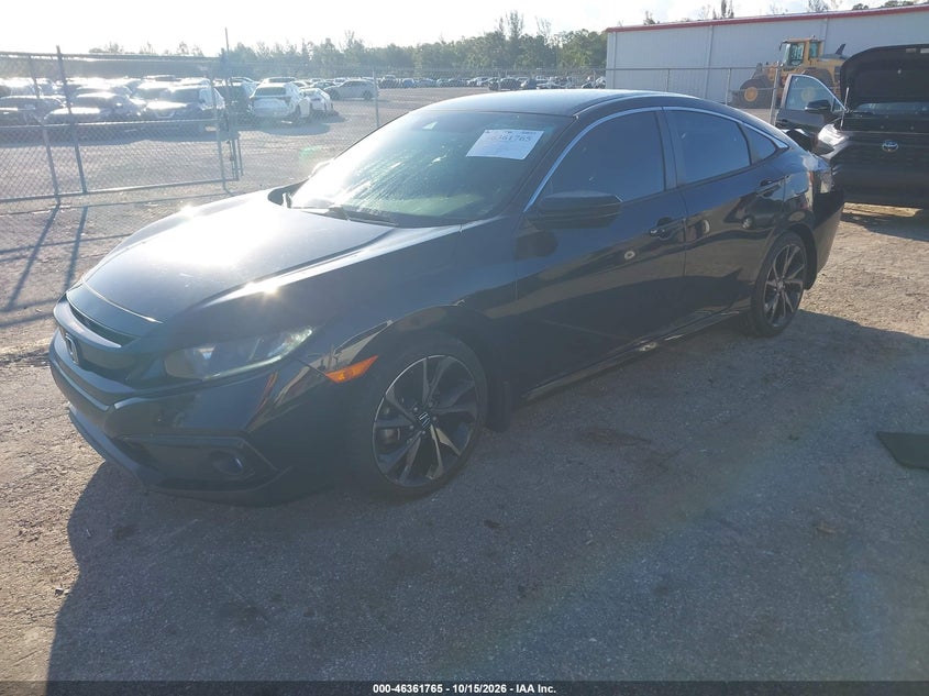 Vin: 19xfc2f89le023928, lot: 46862045, honda civic sport 20202