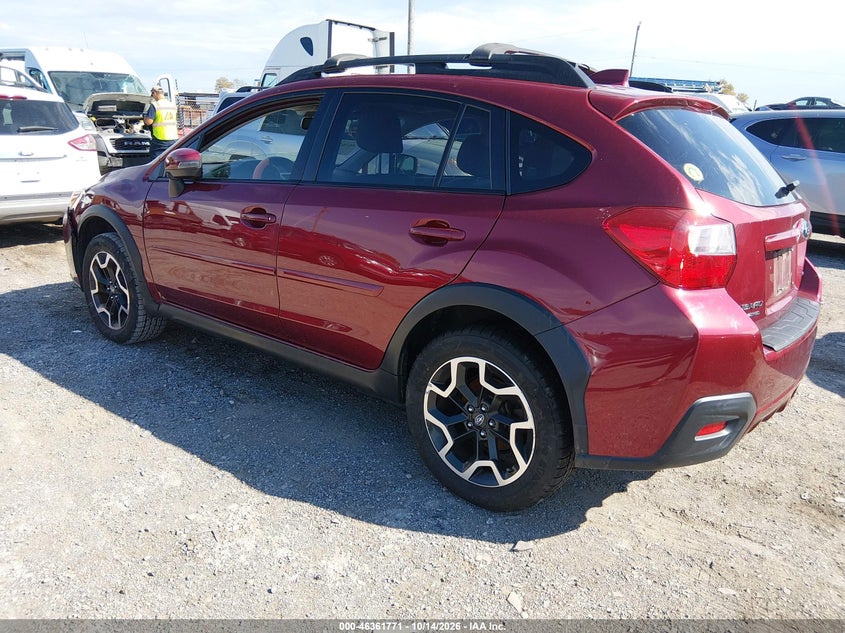 Vin: jf2gpanc2g8256740, lot: 46862050, subaru crosstrek 2.0i limited 20163