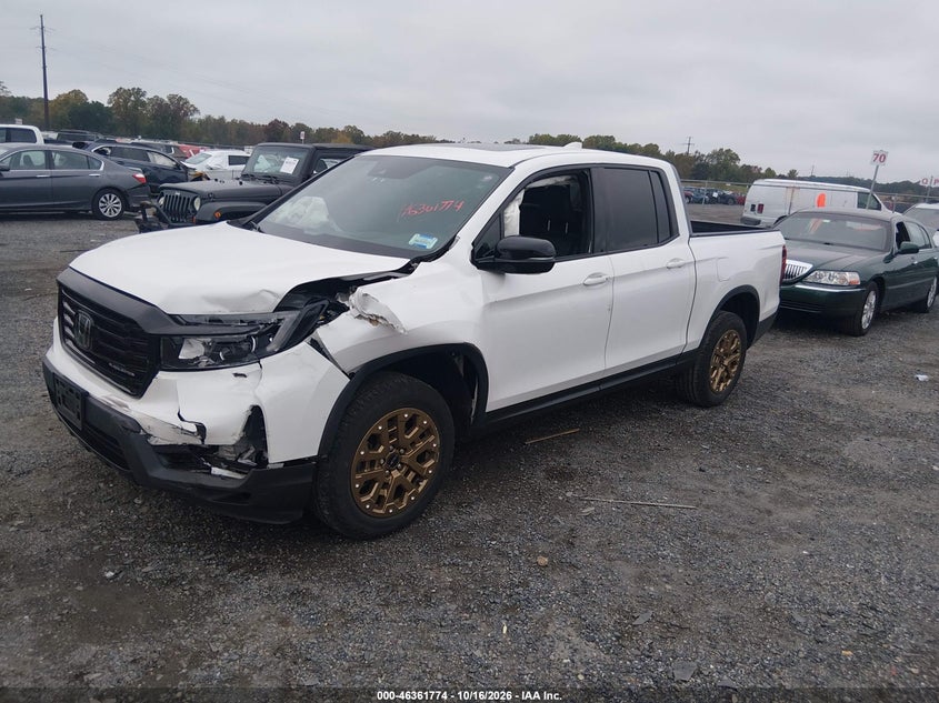 2023 Honda Ridgeline Black Edition, Left Front, IAAI, VIN 5FPYK3F81PB052977 — photo 2