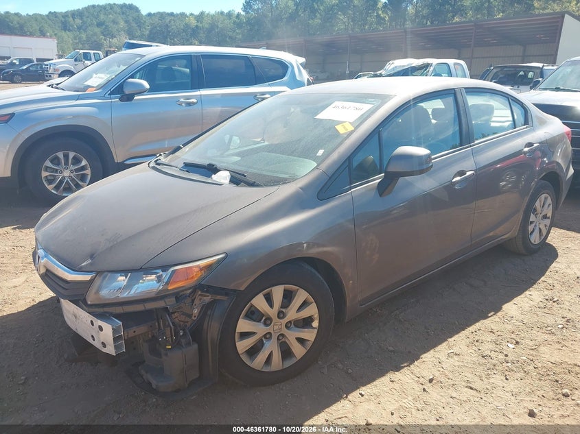 2012 Honda Civic Lx, Unknown, IAAI, VIN 2HGFB2F56CH528873 — photo 2