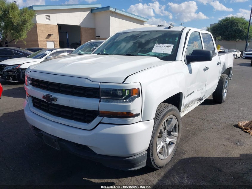 Vin: 3gcpcpec9jg541546, lot: 46862067, chevrolet silverado 1500 custom 20182