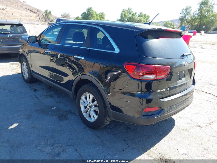 Vin: 5xypg4a37kg528609, lot: 46862072, kia sorento 2.4l l 20193