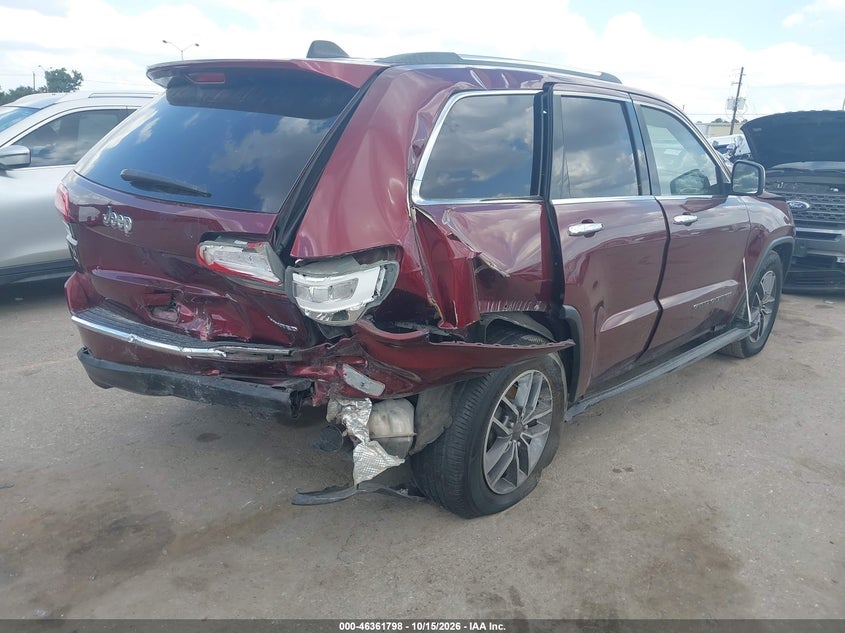 Vin: 1c4rjebg7kc776106, lot: 46862077, jeep grand cherokee limited 4x2 20194