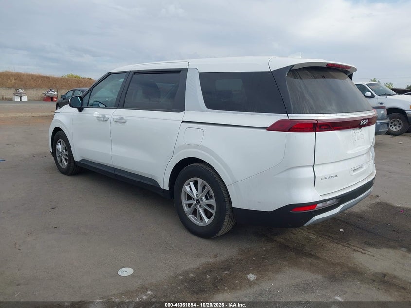 Vin: kndnb4h38r6441200, lot: 46862133, kia carnival mpv lx seat package 20243
