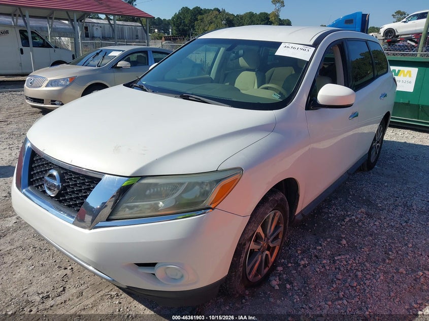 2013 Nissan Pathfinder S, Normal Wear & Tear, IAAI, VIN 5N1AR2MM4DC635404 — photo 2