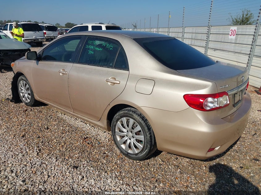 Vin: 2t1bu4ee1cc836631, lot: 46862229, toyota corolla le 20123