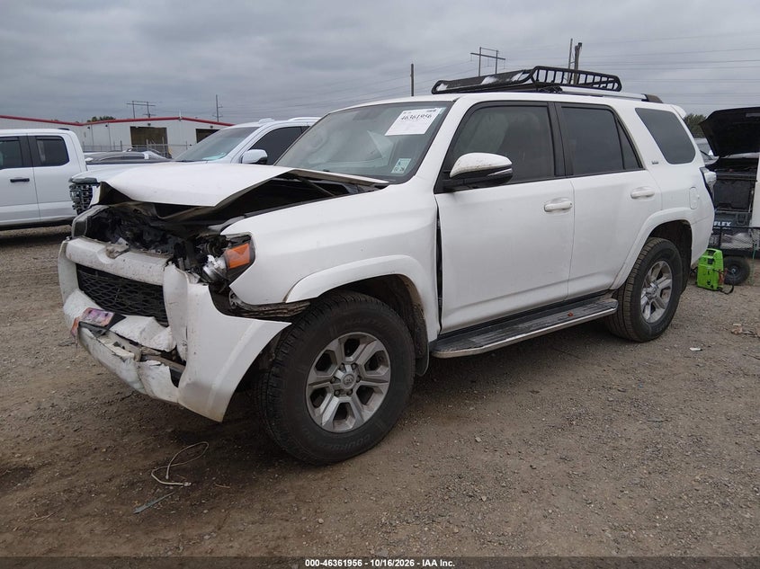 2019 Toyota 4Runner Sr5 Premium, Удар спереди, IAAI, VIN JTEBU5JR6K5712344 — фото 2