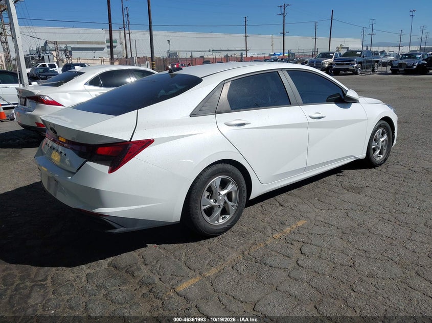 Vin: 5npll4ag5mh041952, lot: 46862272, hyundai elantra se 20214