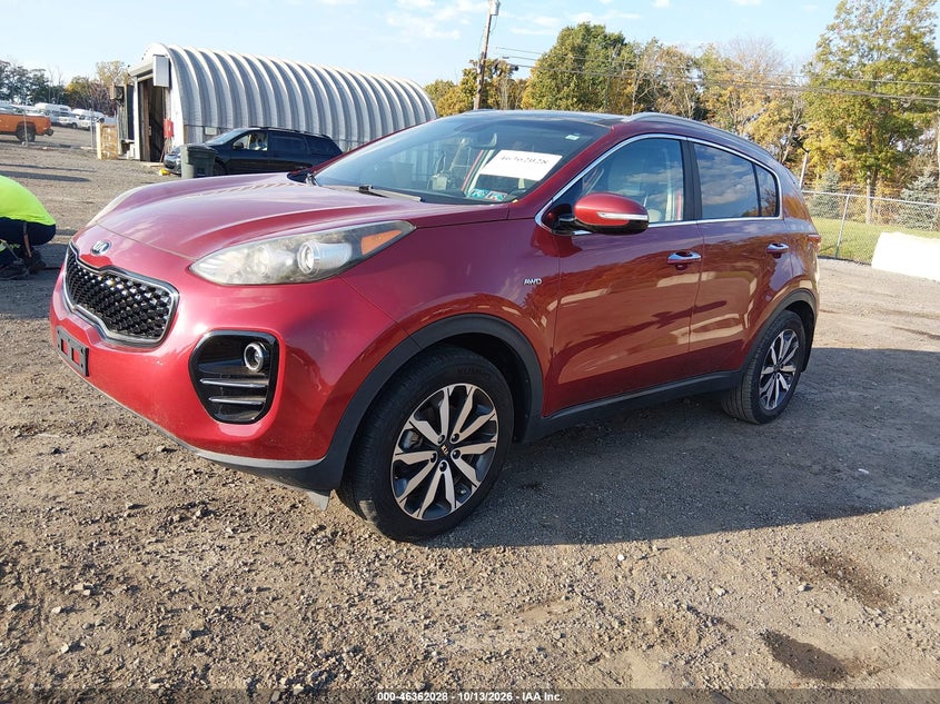 2017 Kia Sportage Ex, Звичайний знос, IAAI, VIN KNDPNCAC7H7150216 — фото 2
