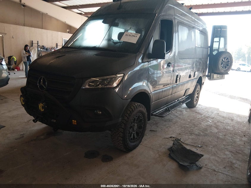 2024 Mercedes-Benz Sprinter 2500 Standard Roof 4-Cyl Diesel Ho, Exterior Burn, IAAI, VIN W1X4NBVY3RT193754 — photo 2
