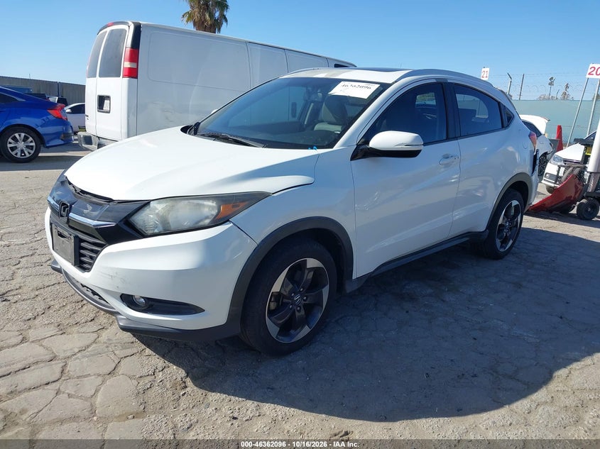 Vin: 3czru6h7xjm727722, lot: 46862375, honda hr-v ex-l 20182