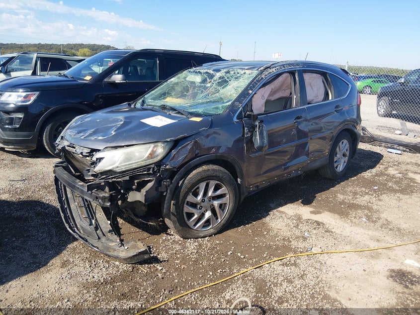Vin: 2hkrm3h75fh503307, lot: 46862396, honda cr-v ex-l 20152