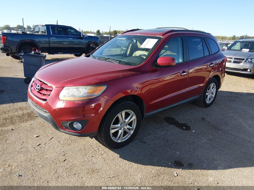 2011 Hyundai Santa Fe Limited V6, Обычный износ, IAAI, VIN 5XYZK4AG9BG064958 — фото 2