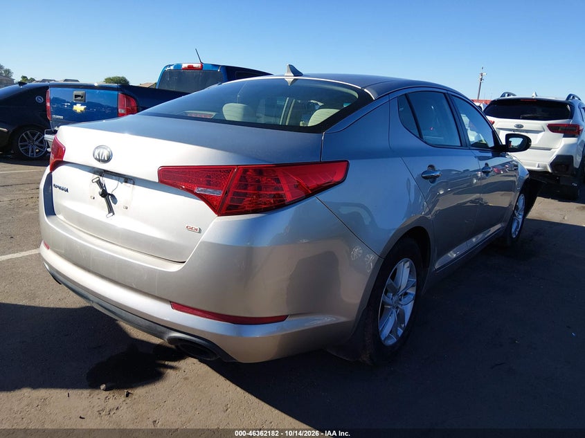 Vin: 5xxgm4a72dg155921, lot: 46862461, kia optima lx 20134