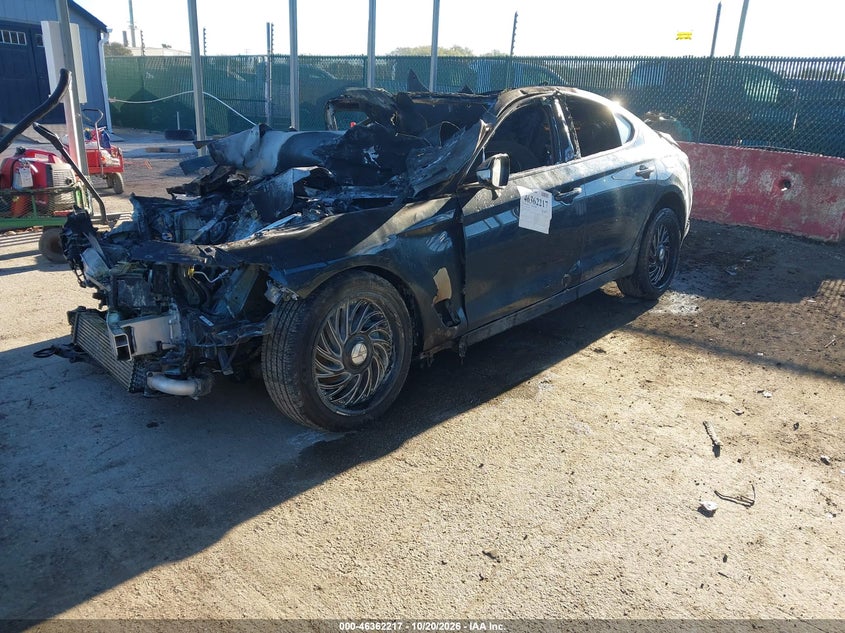 2023 Genesis G70 2.0T Awd, Front End, IAAI, VIN KMTG34TA9PU106341 — photo 2