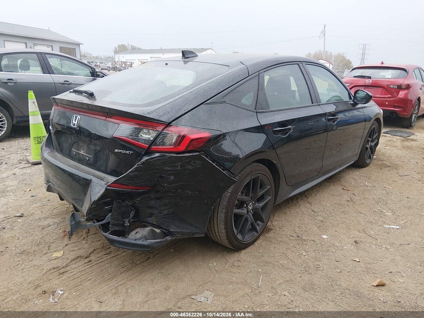 Vin: 19xfl2h80se031184, lot: 46862505, honda civic sedan sport 20254