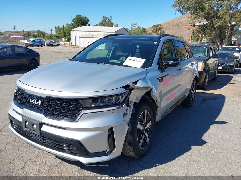 Vin: 5xyrl4lc7ng141676, lot: 46862527, kia sorento s 20222