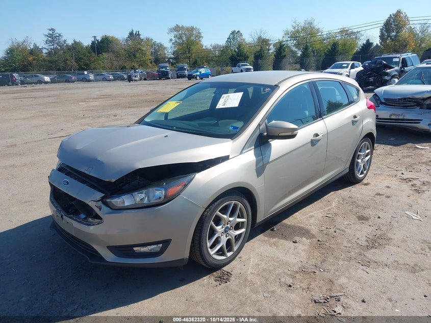 Vin: 1fadp3k2xfl284005, lot: 46862601, ford focus se 20152