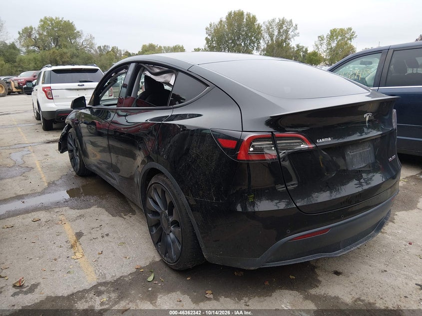 Vin: 5yjygdef8mf197509, lot: 46862624, tesla model y performance dual motor all-wheel drive 20213