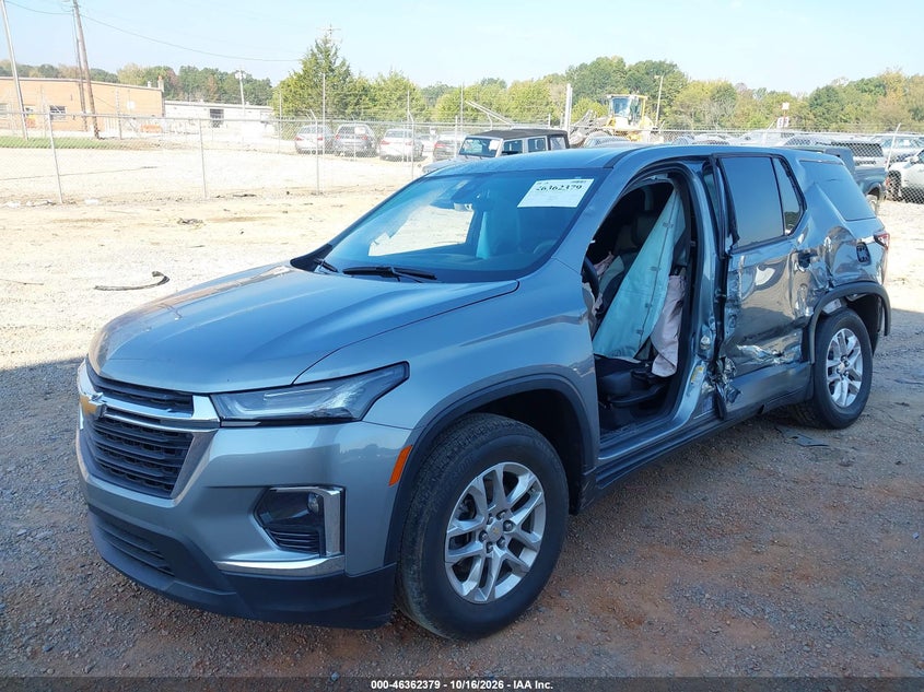 Vin: 1gnerfkw5pj285046, lot: 46862661, chevrolet traverse fwd ls 20232