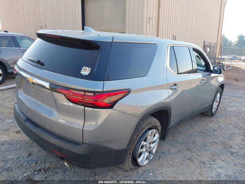 Vin: 1gnerfkw5pj285046, lot: 46862661, chevrolet traverse fwd ls 20234