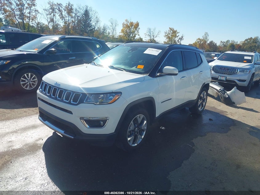 Vin: 3c4njdcb9mt549793, lot: 46862669, jeep compass limited 4x4 20212