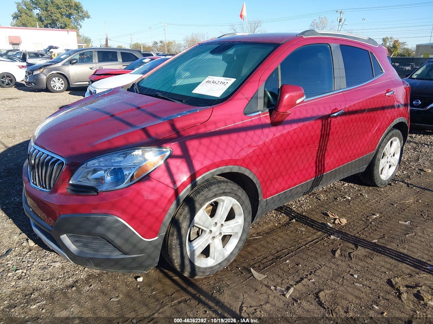 Vin: kl4cjasb7fb266749, lot: 46862675, buick encore 20152