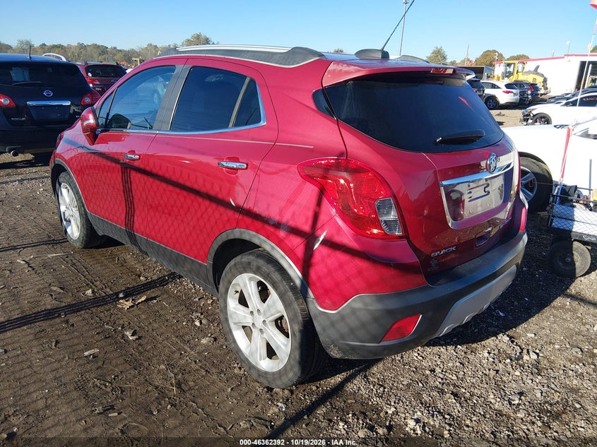 Vin: kl4cjasb7fb266749, lot: 46862675, buick encore 20153