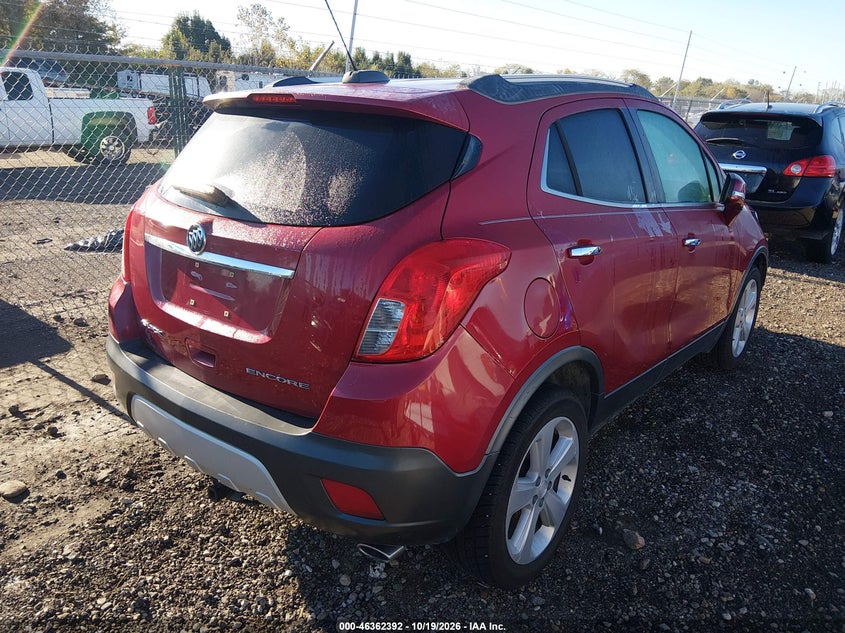 Vin: kl4cjasb7fb266749, lot: 46862675, buick encore 20154