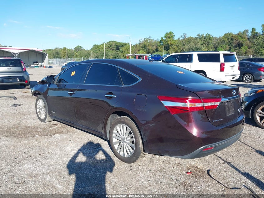 Vin: 4t1bd1eb8du012002, lot: 46862747, toyota avalon hybrid xle touring 20133