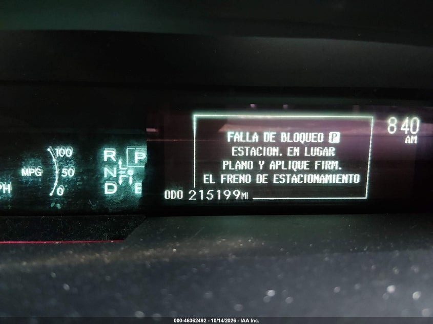 TOYOTA PRIUS 2014 VIN JTDKN3DU3E1825041