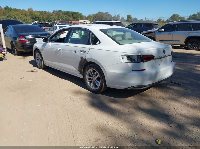 Vin: 1vwwa7a32lc003698, lot: 46862799, volkswagen passat 2.0t se 20203