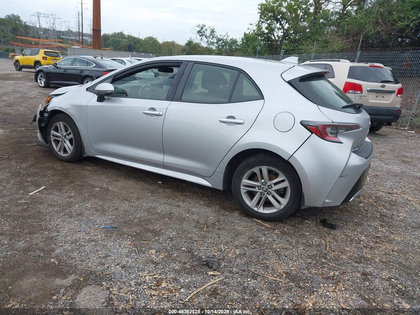 Vin: jtnd4mbe9n3165326, lot: 46862814, toyota corolla se 20223