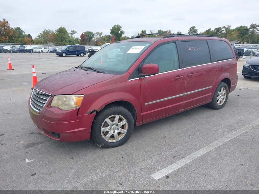 Vin: 2a4rr5d19ar135782, lot: 46862820, chrysler town & country touring 20102
