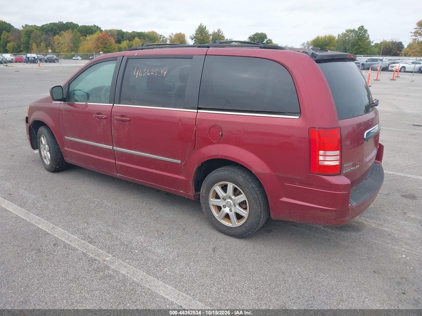 Vin: 2a4rr5d19ar135782, lot: 46862820, chrysler town & country touring 20103