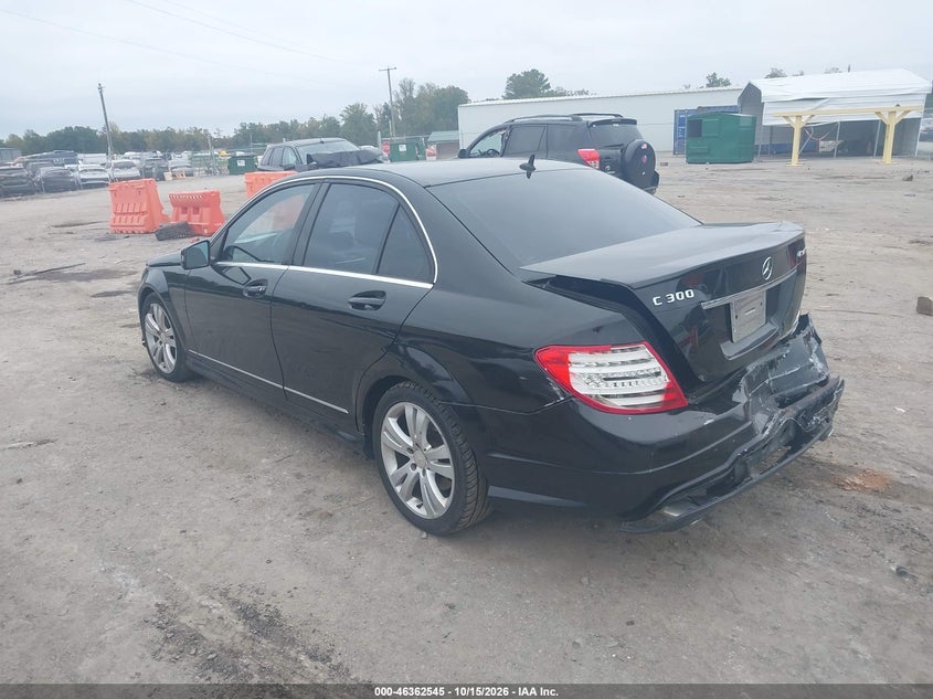 Vin: wddgf8ab6dg074683, lot: 46862832, mercedes-benz c 300 sport 4matic 20133
