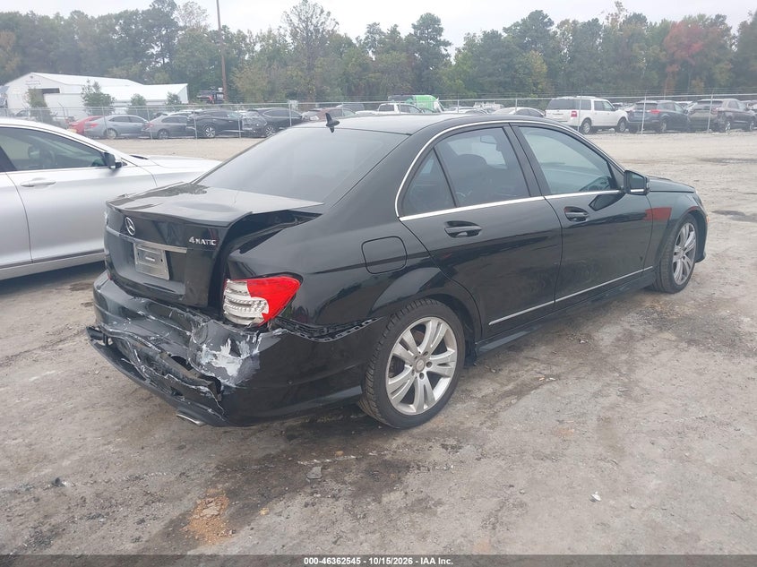 Vin: wddgf8ab6dg074683, lot: 46862832, mercedes-benz c 300 sport 4matic 20134