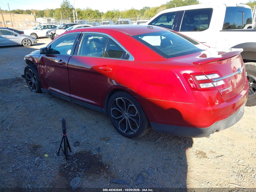 Vin: 1fahp2kt7fg156852, lot: 46862836, ford taurus sho 20153