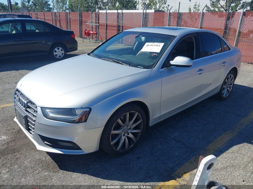 Vin: wauefafl8dn032938, lot: 46862848, audi a4 2.0t premium 20132