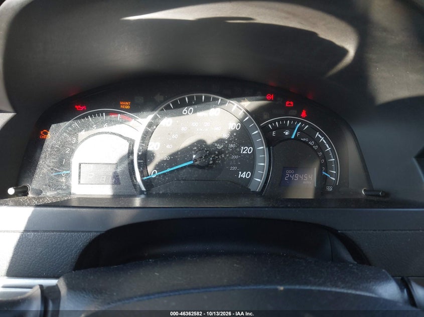 TOYOTA CAMRY 2012 VIN 4T4BF1FK1CR205864