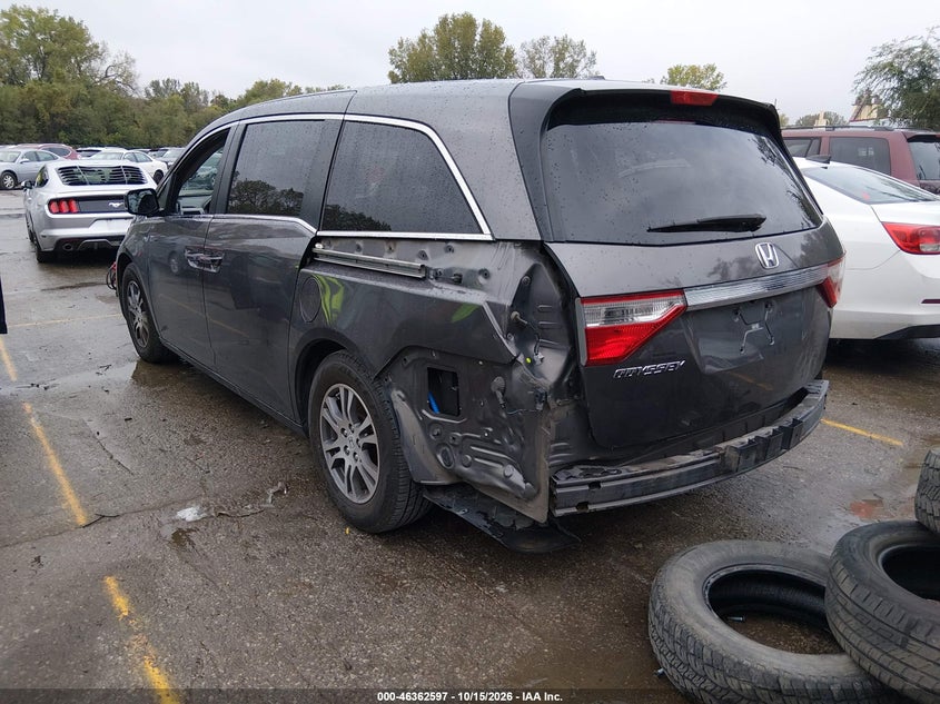 Vin: 5fnrl5h66cb147420, lot: 46862885, honda odyssey ex-l 20123