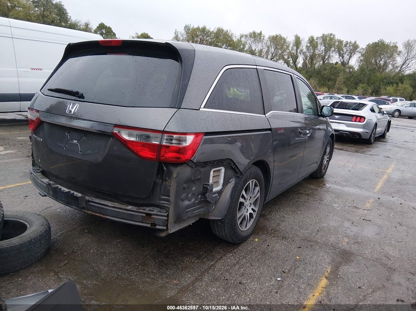Vin: 5fnrl5h66cb147420, lot: 46862885, honda odyssey ex-l 20124