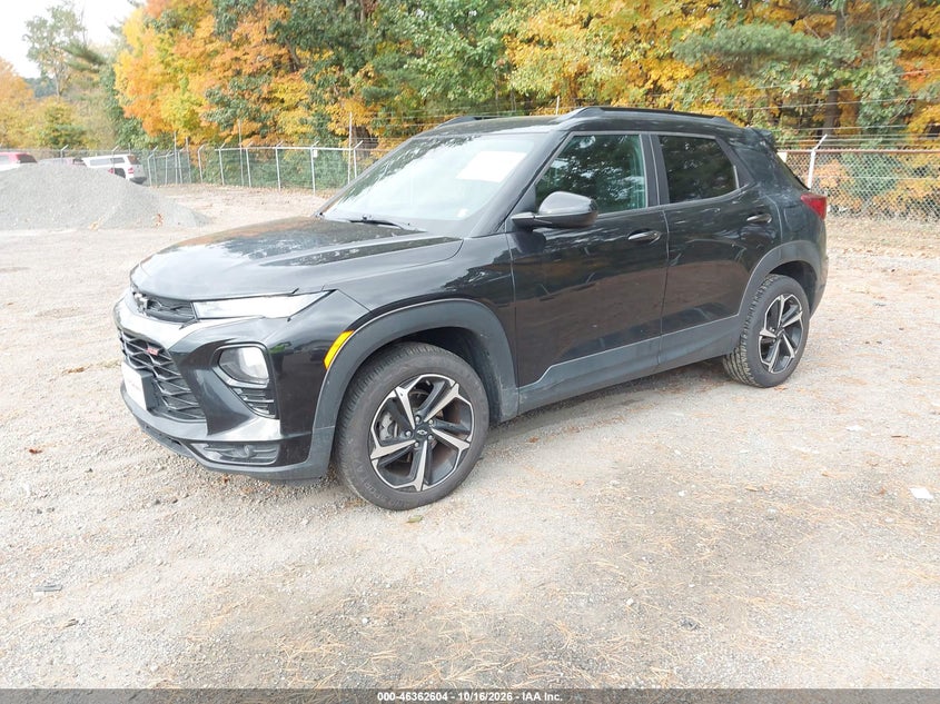 2021 Chevrolet Trailblazer Awd Rs, Rear, IAAI, VIN KL79MUSL3MB023452 — photo 2