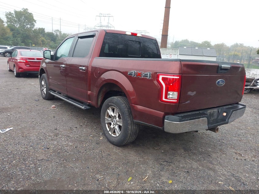 Vin: 1ftew1ep0ffb53502, lot: 46862903, ford f-150 xlt 20153