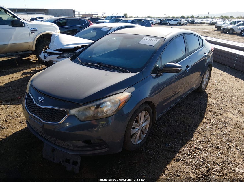 Vin: knafx4a82e5106846, lot: 46862911, kia forte ex 20142